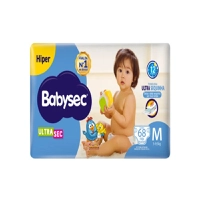 [Leve 2 R$ 119,98] Fralda Babysec Ultrasec Hiper M 68 Unidades