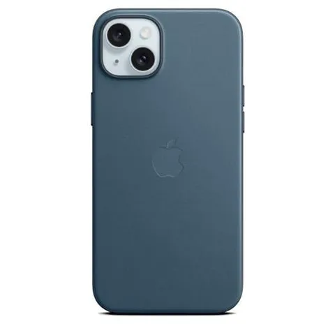 Capa Apple FineWoven MagSafe iPhone 15 Plus Azul