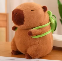 Pelúcia Capivara Com Mochila Tartaruga
