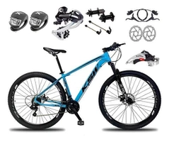 Bicicleta KSW Aro 29 27v Shimano Acera, K7, Freio Hidráulico