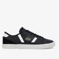 Tênis Couro Lacoste Sideline Pro Masculino - Preto+Branco