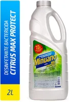 2Litros Desinfetante Minuano Maxprotect Citrus 6X2L, Minuano, Verde