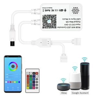 (Novos Usuários)Controladora Fita RGB via WIFI - Compatível com Alexa & Google Assistant | R$17