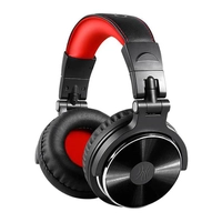 FONE DE OUVIDO ONEODIO STUDIO DJ PRO-10R PRETO/VERMELHO, | R$ 215