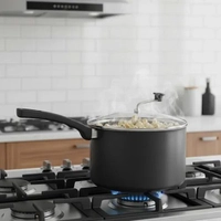 Pipoqueira Antiaderente com Tampa de Vidro