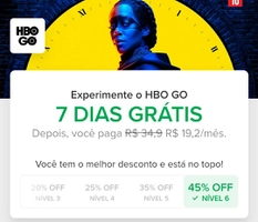 [Selecionados] Até 45% OFF na assinatura do HBO GO