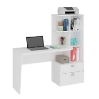 Escrivaninha com Estante Elisa Permobili Branco | R$290