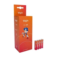 Caixa com 40 Pilhas AA Zinco Palito