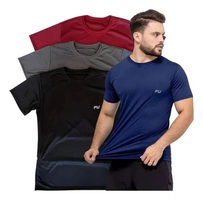 Kit 4 Camisas Time Fit para Treino e Corrida