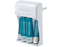 Carregador de Pilhas Multilaser AA e AAA 
