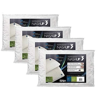 kit 4 pçs travesseiro nasa up 3 p/fronhas 50x70 cm - Fibrasca, Branco