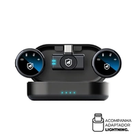 Microfone de Lapela Magnética Sem Fio com Redução de Ruído - Armor -