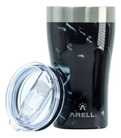 Copo Térmico Inox Arell c/ Tampa Black Marble