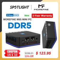 Mini PC M8S 12G DDR5 M.2 SSD SATA Wifi6 MOREFINE 12th Alderlake N100 