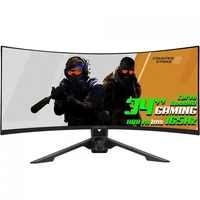 Monitor Gamer ASRock Phantom Gaming PG34WQ15R3A, 34 Pol, Curvo, WQuadHD, 1ms, 165Hz, 115% sRGB, VA, HDR, FreeSync, HDMI/DP