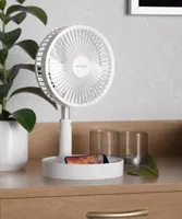 Ventilador Dobrável Ultra Compacto Pedestal Embutido 7200mAh Bateria | R$133
