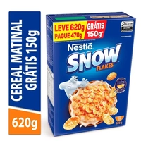 [Leve 3 Pague R$9,13 cada] Cereal Matinal Snow Flakes Leve 620g Pague 470g
