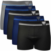 Kit 5 Cuecas Boxer Sem Costura Cavalera Masculina