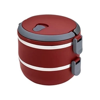 Euro Home - Marmita dupla Lunch Box Vermelha - LB1234-VM