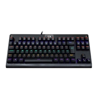 TECLADO MECANICO REDRAGON DARK AVENGER PRETO RAINBOW SWITCH AZUL R$190