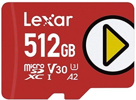 Cartão microSDXC Lexar PLAY 512GB UHS-I