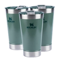 [Com Cashback do Pelando R$ 198] Kit 3 Copos Térmicos de Cerveja (com tampa) Stanley Hammertone Green |