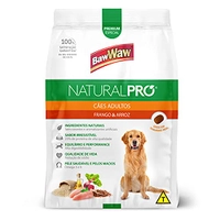 Ração Baw Waw Natural Pro para cães adultos sabor Frango e Arroz - 15kg