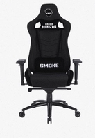 Cadeira Gamer Ninja Smoke, Reclinável, Tecido, 4D, Preto