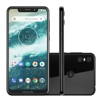 Motorola Moto One 64GB Black 4G Tela 5,9" Câmera 13MP Selfie 8MP Dual Chip Android 8.1