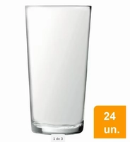 Conjunto de Copos 390ml Bar Long Drink 24 Peças - Nadir - Transparente