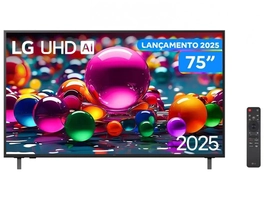 [Com Cashback R$ 2924] Smart TV 75" 4K UHD LG webOS Alexa 3 HDMI 2 USB