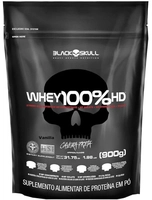 Whey 100% Hd - 900G Refil Baunilha, Black Skull [REC]