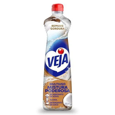 (R$3,39+por-/REC/Prime) Veja Power Fusion Desinfetante Multiuso Coco 500ml