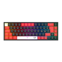 Teclado Mecanico Gamer Redragon Castor Pro, RGB, Switch Marrom, Preto e Vermelho, K631RGB-PRO-BRW
