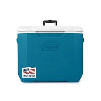 Refrigerador Coleman portátil 60L com rodas e isolamento