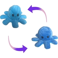 Pelúcia com Humor Reversível Polvo Azul - brink+