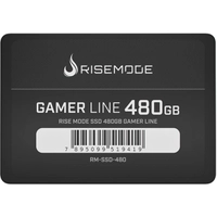 SSD Rise Mode Gamer Line, 480GB, Sata III, Leitura 535MBs e Gravação 435MBs, RM-SSD-480