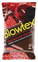 [PRIME/Rec] Preservativo Morango com Chocolate com 3 Unidades, Blowtex