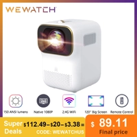 Mini projetor Wewatch V30SE Full HD nativo Screen Mirroring conjunto óptico selado