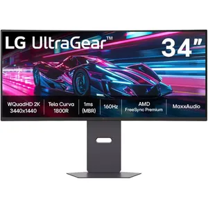 Monitor Gamer LG UltraGear Curvo 34 2K 160Hz HDR10
