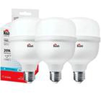 Kit 3 Lâmpada Led 20W Bulbo Forte Boa Iluminação Bivolt Economica