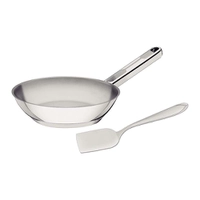 Frigideira Tramontina Aço Inox Fundo Triplo Allegra 24 cm 2,1 L + Espátula 