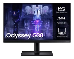 Monitor Gamer Samsung Odyssey G30 24" Preto 144hz 1ms